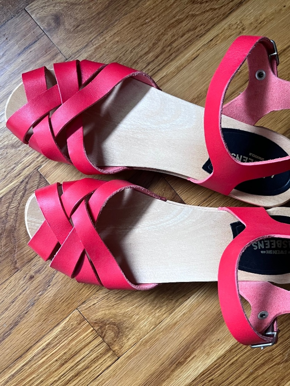 Swedish Hasbeens Peeptoe Sandals